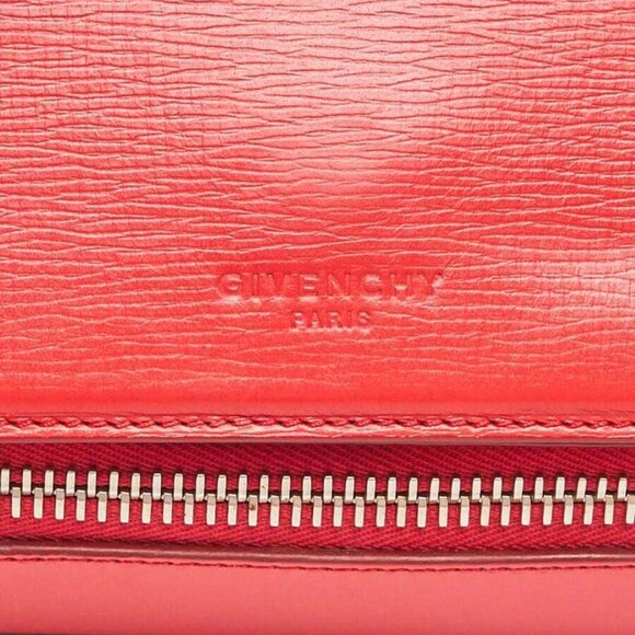 Givenchy Red Grained Leather Pandora Box Medium Shoulder Bag - Picture 7 of 11